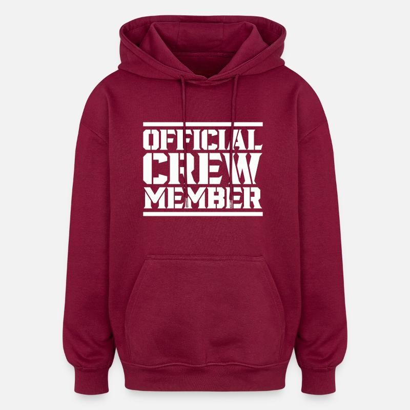 membre d’équipage - Sweat à capuche oversize unisexe - bordeaux