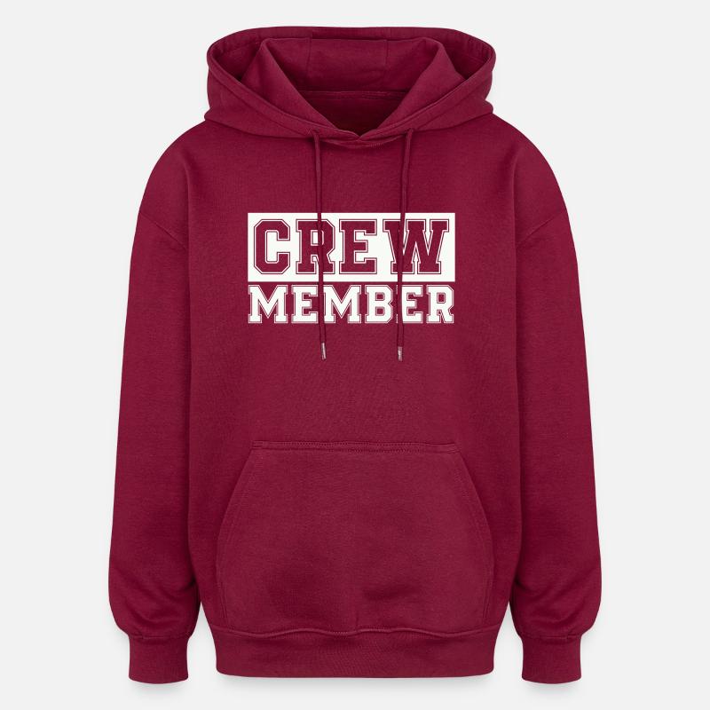 membre d’équipage - Sweat à capuche oversize unisexe - bordeaux
