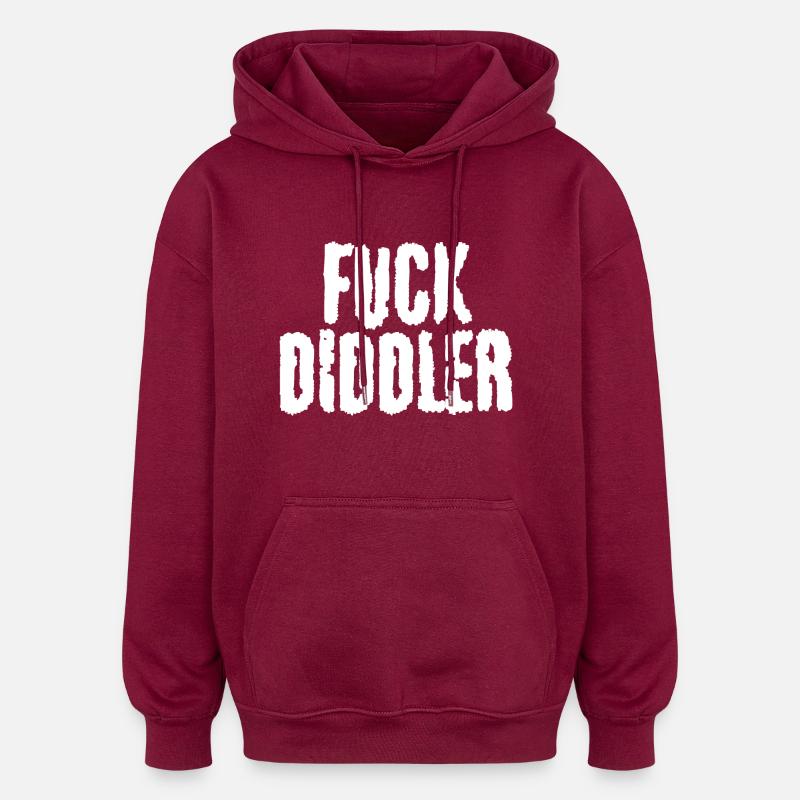 Escroc - Sweat à capuche oversize unisexe - bordeaux