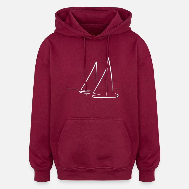 Bénédiction - Sweat à capuche oversize unisexe - bordeaux