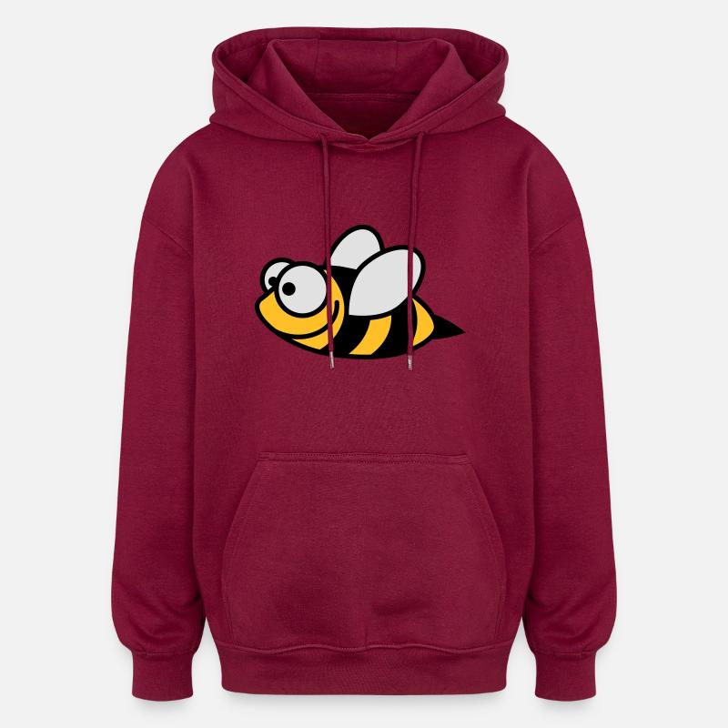 bienchen_3c - Oversized Unisex Hoodie - burgundy