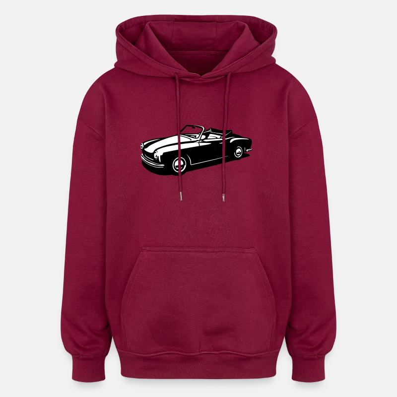 OldtimerCabrio 14 (2c) - Oversized Unisex Hoodie - burgundy