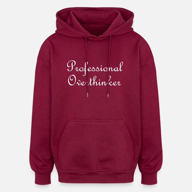 Réfléchisseur professionnel - Sweat à capuche oversize unisexe - bordeaux