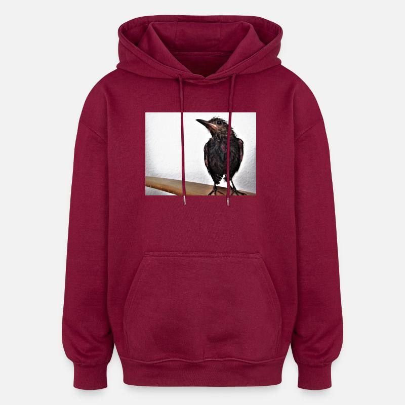 Frisch gebadet - Oversized Unisex Hoodie - Burgunderrot