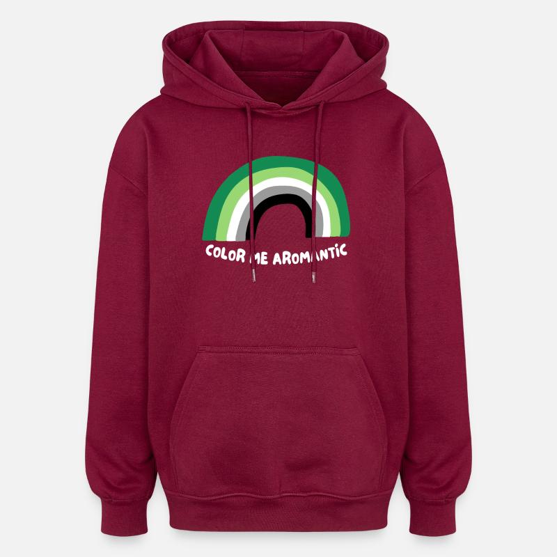 Malen Sie mich Aromantisch - Oversized Unisex Hoodie - Burgunderrot