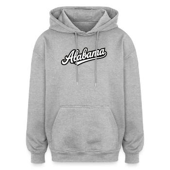 Alabama – Souvenir-Design des US-Bundesstaates - Oversized Unisex Hoodie - Burgunderrot - Vorne - Noah (186cm)