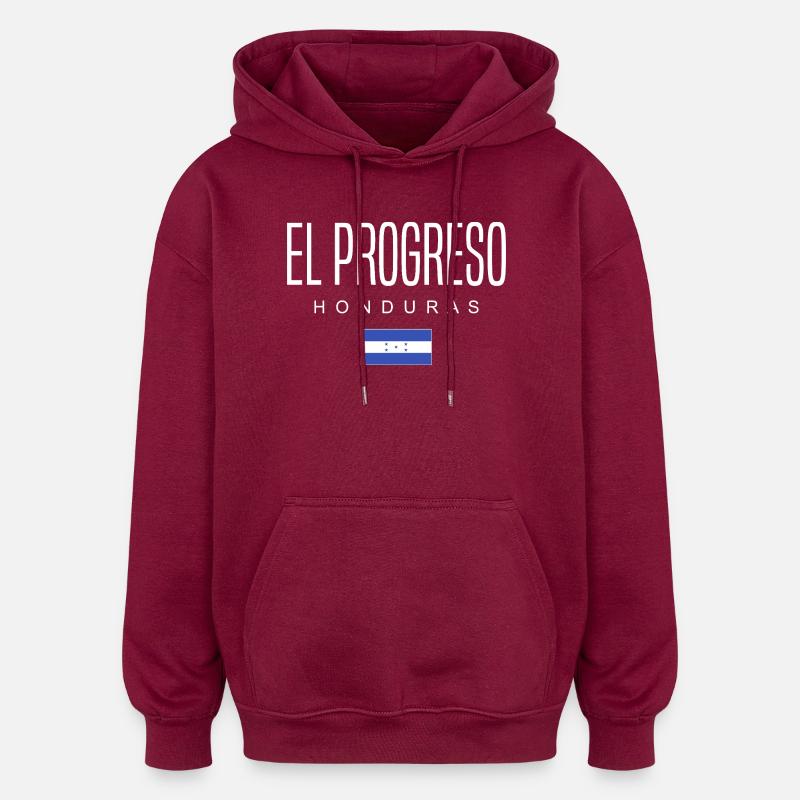 El Progreso Honduras Hondurans - Oversized Unisex Hoodie - burgundy