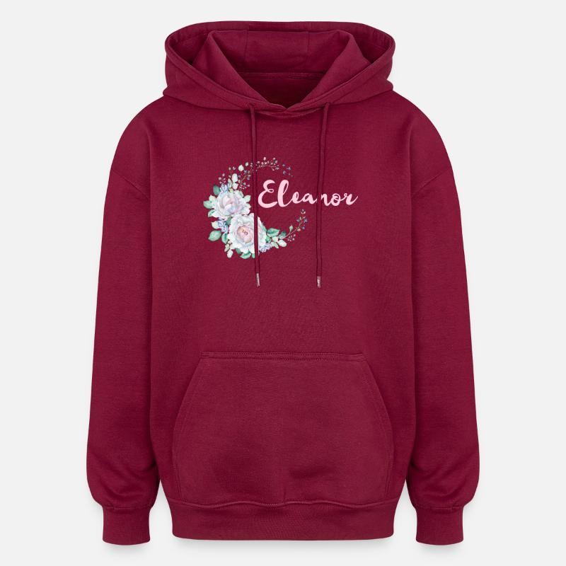 Pour Eleanor - Sweat à capuche oversize unisexe - bordeaux
