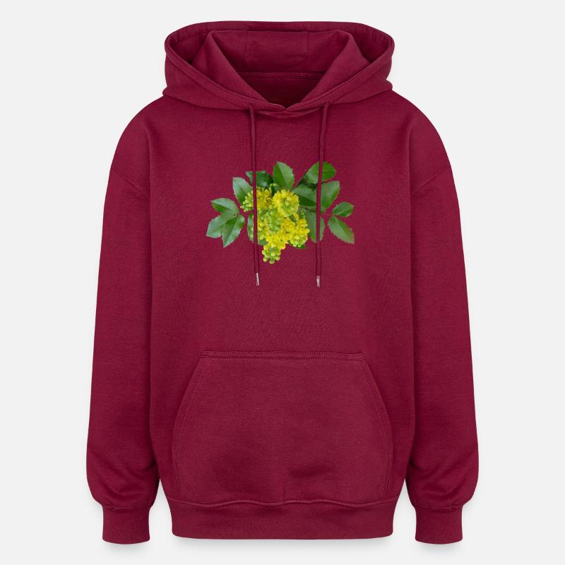 Mahoni - Sweat à capuche oversize unisexe - bordeaux