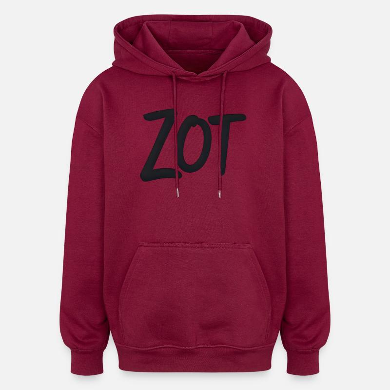 Zot – Flämische Statement-Hemden - Oversized Unisex Hoodie - Burgunderrot
