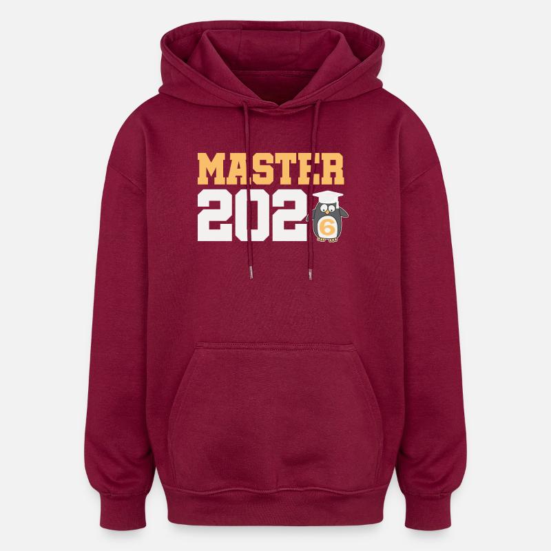 Master 2026 Diplôme - Sweat à capuche oversize unisexe - bordeaux