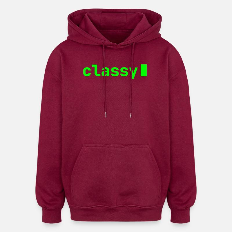 classy | Developer mood - Oversized Unisex Hoodie - burgundy