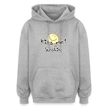 Geschenk Liebe Sommer Frühling - Oversized Unisex Hoodie - Burgunderrot - Vorne - Noah (186cm)
