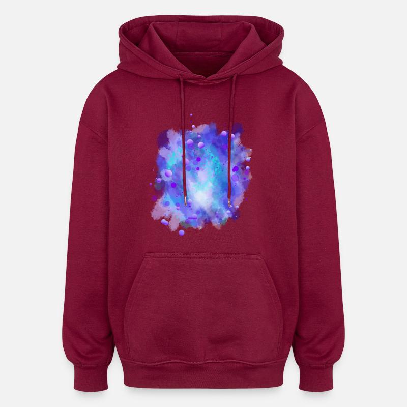 Azure Energy Sphere - Sweat à capuche oversize unisexe - bordeaux