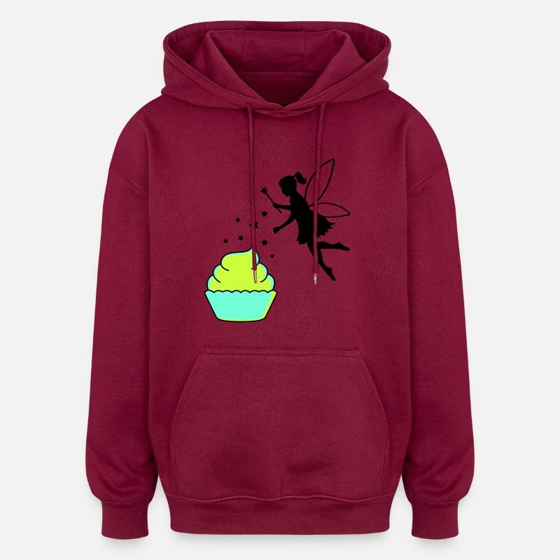 Frais d’arriéré - Sweat à capuche oversize unisexe - bordeaux