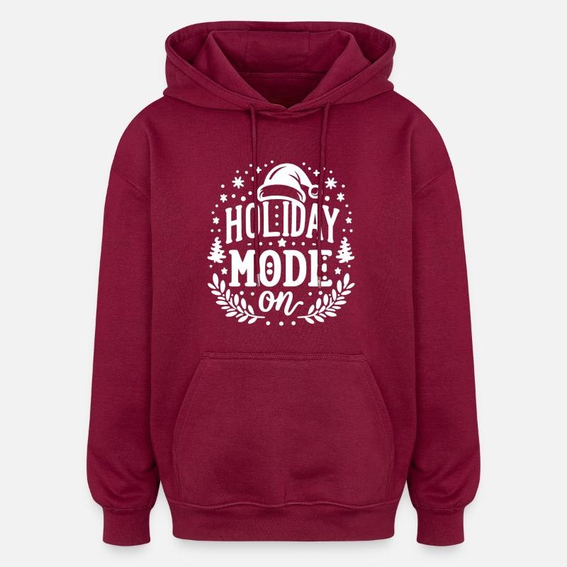 Mode vacances activé - Sweat à capuche oversize unisexe - bordeaux