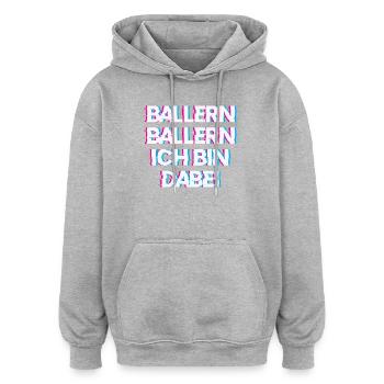 Hardtekk Tekk - Oversized Unisex Hoodie - Burgunderrot - Vorne - Noah (186cm)