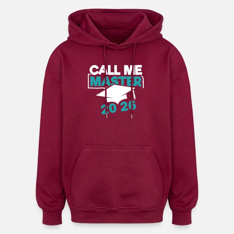 Master 2026 Graduation Graduation - Oversized Unisex Hoodie - burgundy