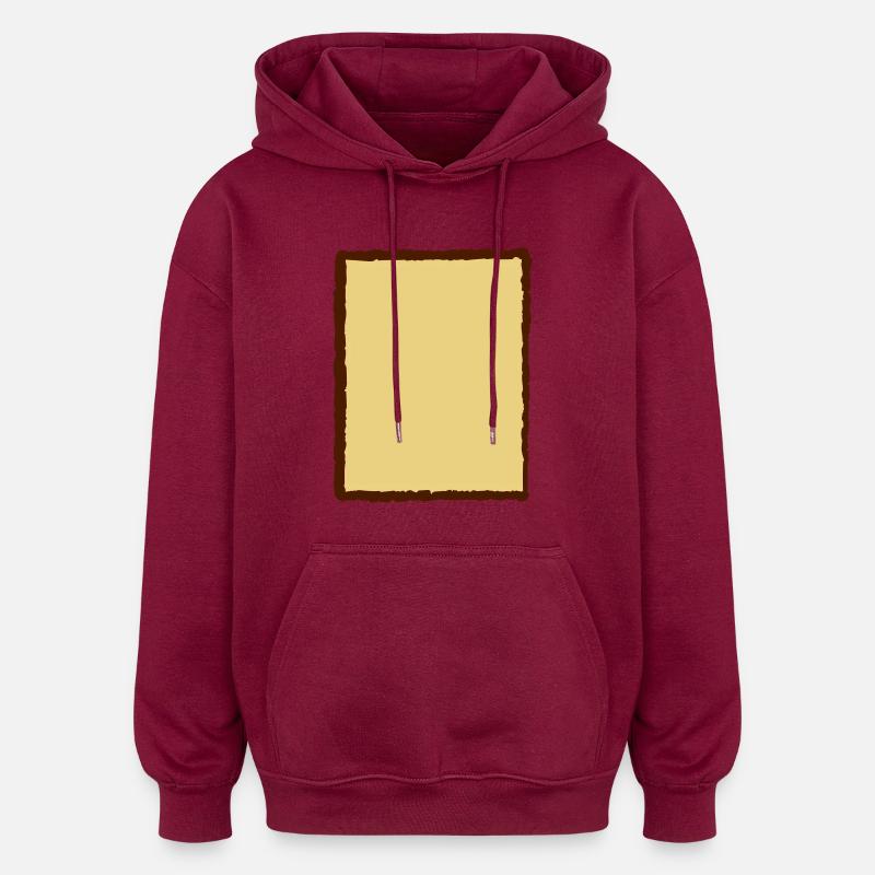 Kaputter Alter Rahmen - Oversized Unisex Hoodie - Burgunderrot