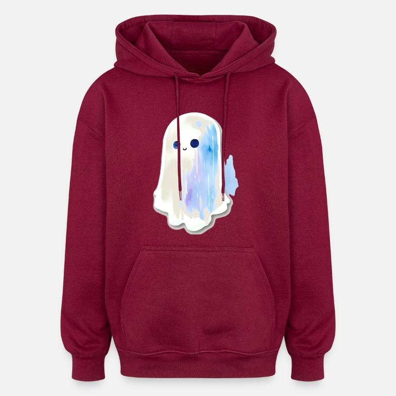 Hou - Sweat à capuche oversize unisexe - bordeaux