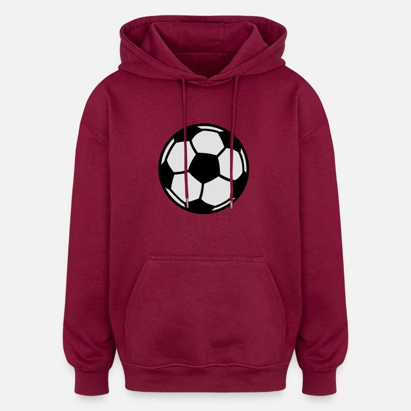 Foot - Sweat à capuche oversize unisexe - bordeaux