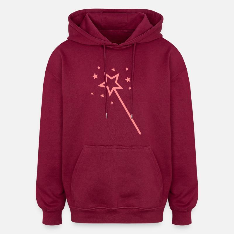 pixie dust - Oversized Unisex Hoodie - burgundy