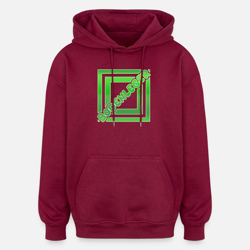Flooring installer as a vocation - Oversized Unisex Hoodie - burgundy