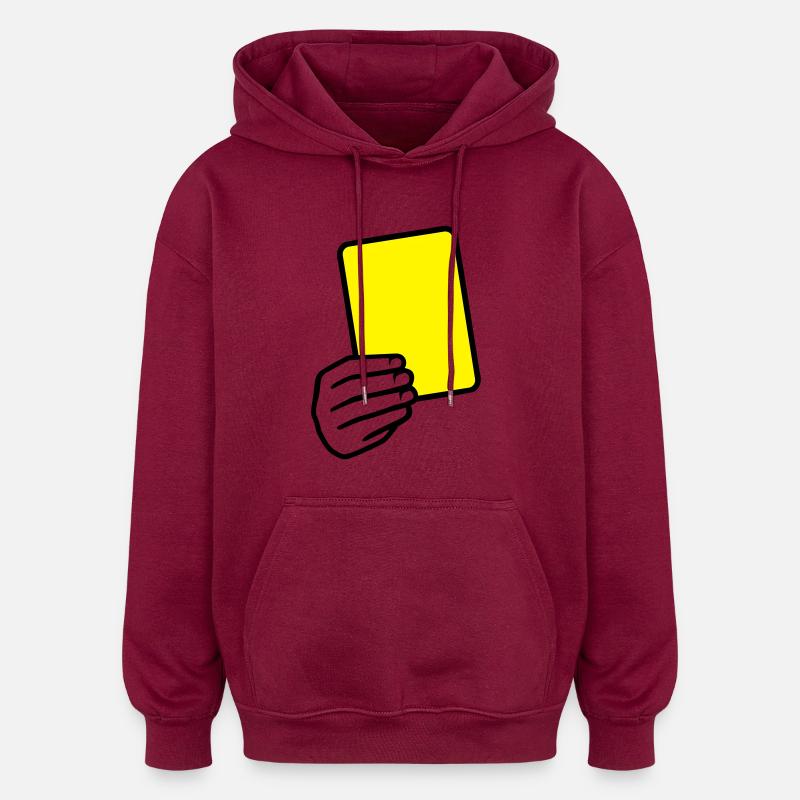 Arbitre - Sweat à capuche oversize unisexe - bordeaux