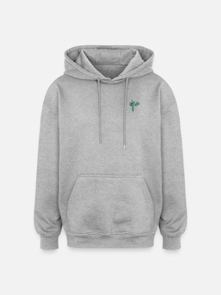 Vase à fleurs - Sweat à capuche oversize unisexe - bordeaux