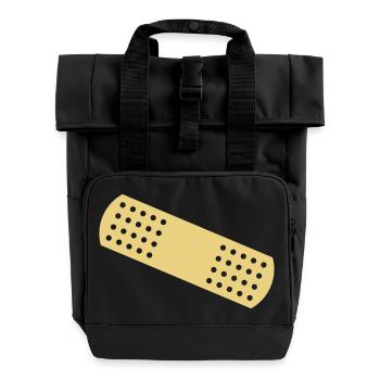 Band-aid - Roll Top Backpack with Two Handles - black - Front
