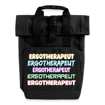 Occupational therapist as a job - Roll Top Backpack with Two Handles - black - Front