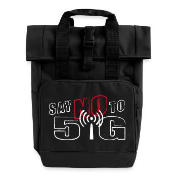 DITES NON À LA 5G - Sac à dos Roll Top à deux anses - noir - Devant