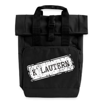 Kaiserslautern - Roll Top Backpack with Two Handles - black - Front