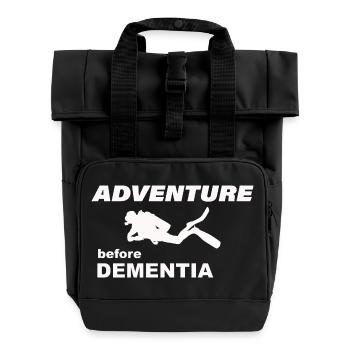 DIVING ADVENTURE - Rolltop Rucksack mit zwei Griffen - Schwarz - Vorne