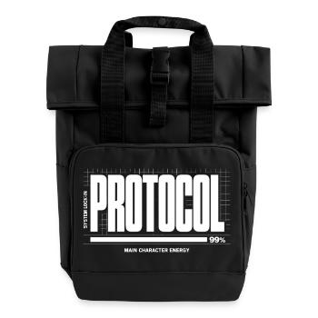 Projet System Down Imparfait - Sac à dos Roll Top à deux anses - noir - Devant