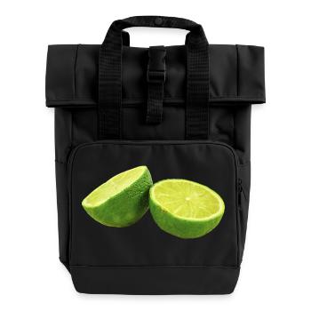 citron lime citron veggie Veggie agrumes - Sac à dos Roll Top à deux anses - noir - Devant