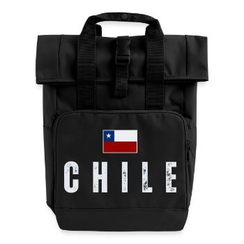 Ich liebe Chile, chilenischen Stolz - Rolltop Rucksack mit zwei Griffen - Schwarz - Vorne