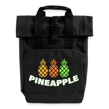 PINEAPPLE - Rolltop Rucksack mit zwei Griffen - Schwarz - Vorne