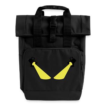 Scheinwerfer Spotlight - Rolltop Rucksack mit zwei Griffen - Schwarz - Vorne