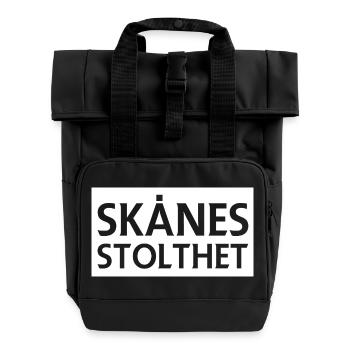 Skåne's pride - Roll Top Backpack with Two Handles - black - Front