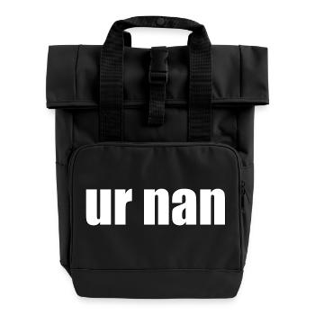 Ur nan - Sac à dos Roll Top à deux anses - noir - Devant