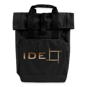 Idée - idée - Sac à dos Roll Top à deux anses - noir - Devant