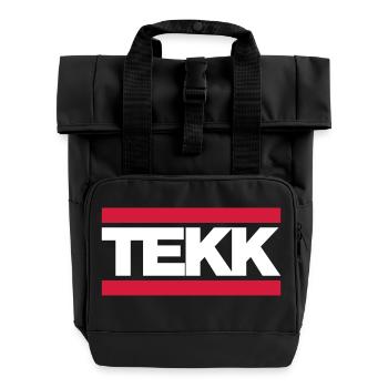 TEKK - Roll Top Backpack with Two Handles - black - Front
