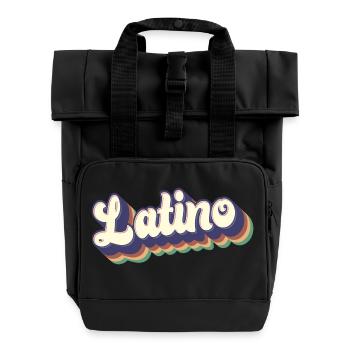Latino - Fiers Mexicains Espagnols Hispaniques Racines Hommes - Sac à dos Roll Top à deux anses - noir - Devant