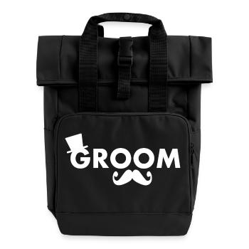 Groom - Rolltop Rucksack mit zwei Griffen - Schwarz - Vorne