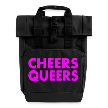 Cheers queers - Roll Top Backpack with Two Handles - black - Front