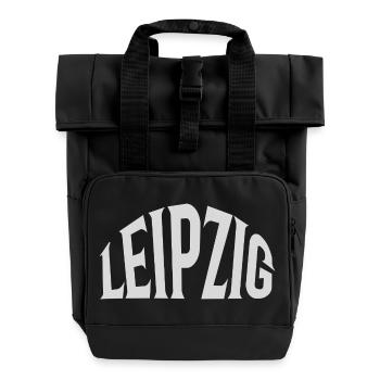 Leipzig - Roll Top Backpack with Two Handles - black - Front