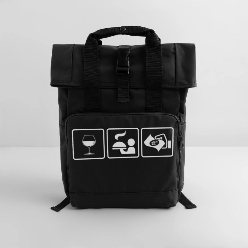 Kellner oder Kellnerin? Die Geschenkidee Rolltop Rucksack mit zwei Griffen