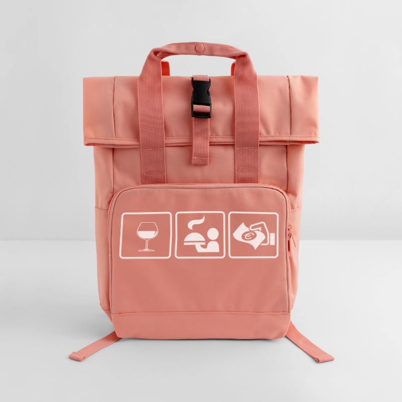 Kellner oder Kellnerin? Die Geschenkidee Rolltop Rucksack mit zwei Griffen