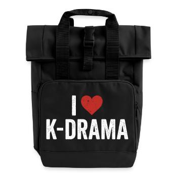 Drame coréen K-Drama Lover Kdrama - Sac à dos Roll Top à deux anses - noir - Devant